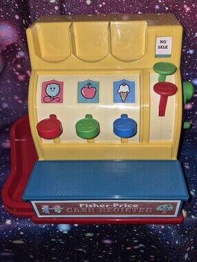 🛒 Vintage Fisher-Price Cash Register Toy | Retro Pretend Play | Nostalgia